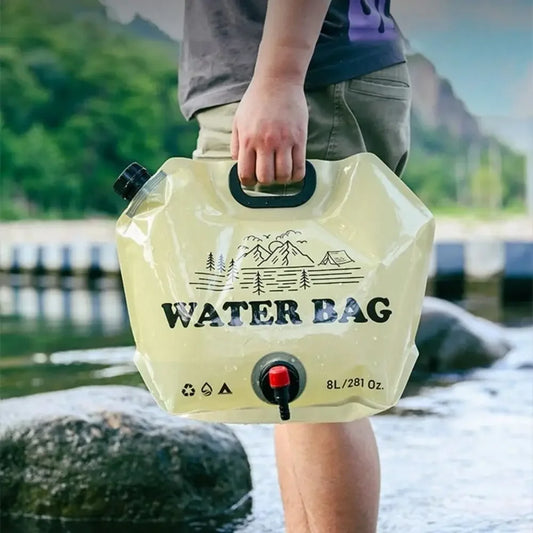 Grossfaltbare 8L-Wasserbeutel für Outdoor-Aktivitäten – clever-campen Ansicht 2