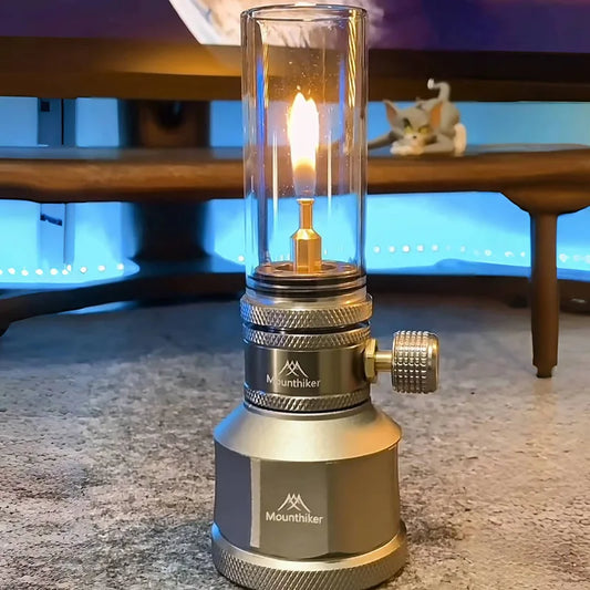 Kompakte Camping Gaslampe mit Glasbehälter – clever-campen Ansicht 2