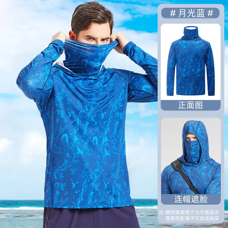 Sommer-Sonnen-Schutz-Shirt für Männer zum Angeln