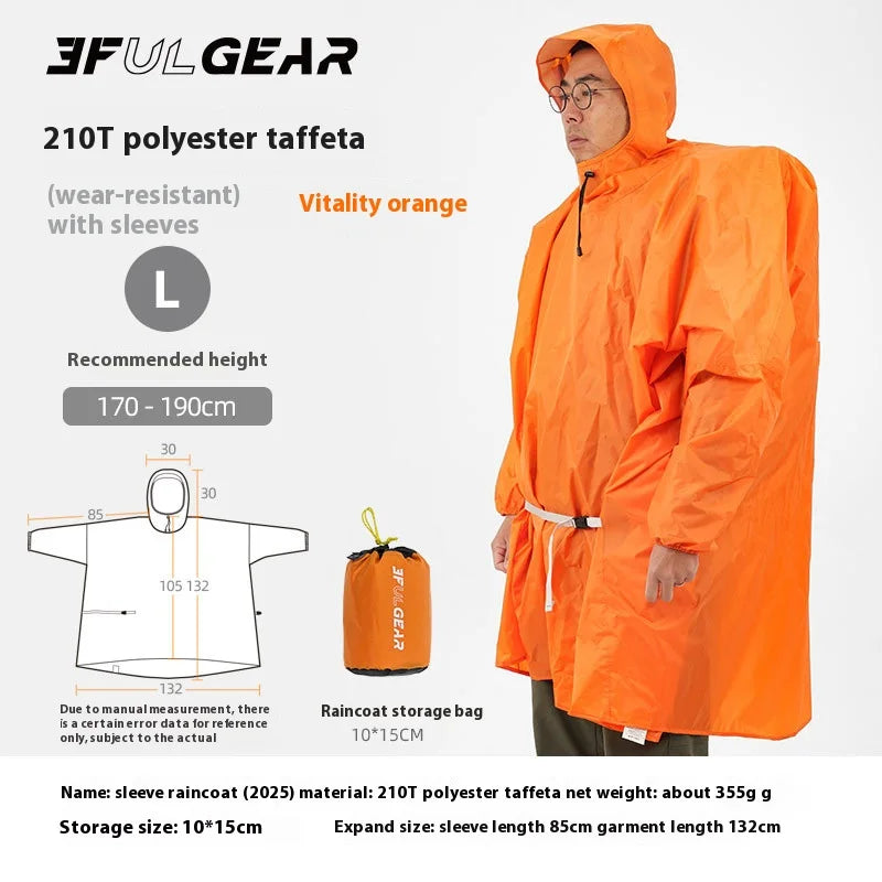Ultraleichter Regenponcho für Outdoor-Aktivitäten