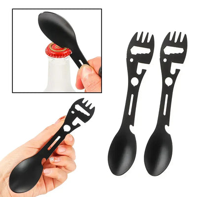 10-in-1 Multifunktionale Camping-Gabel-Löffel-Kombination – clever-campen Camping & Outdoor Schweiz