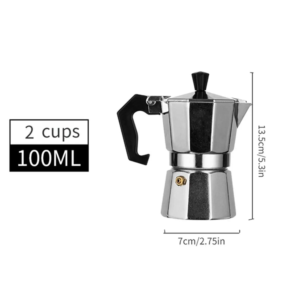 Aluminium Moka Kaffeekanne für Camping und Outdoor