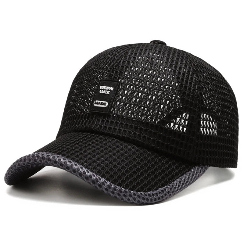Atmungsaktive Baseballmütze mit UV-Schutz für Angler