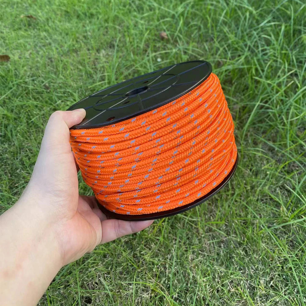 Reflektierendes Zeltseil 6mm 50m für Camping und Outdoor