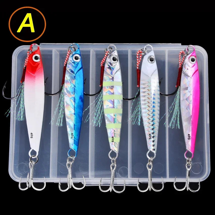 Metal Jig Angelköder 7g-40g für Salzwasserfischen