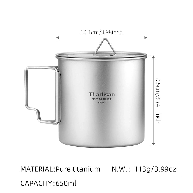 Tiartisan Titan Camping Geschirrset mit Töpfen und Besteck