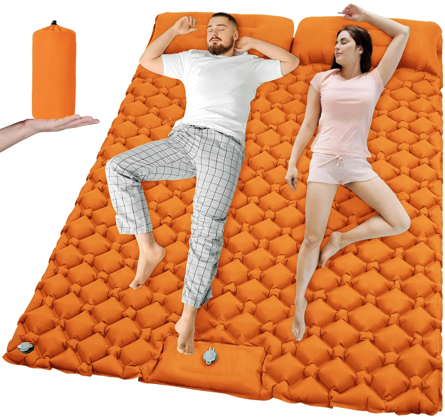 Doppel Isomatte aufblasbar für Camping & Outdoor