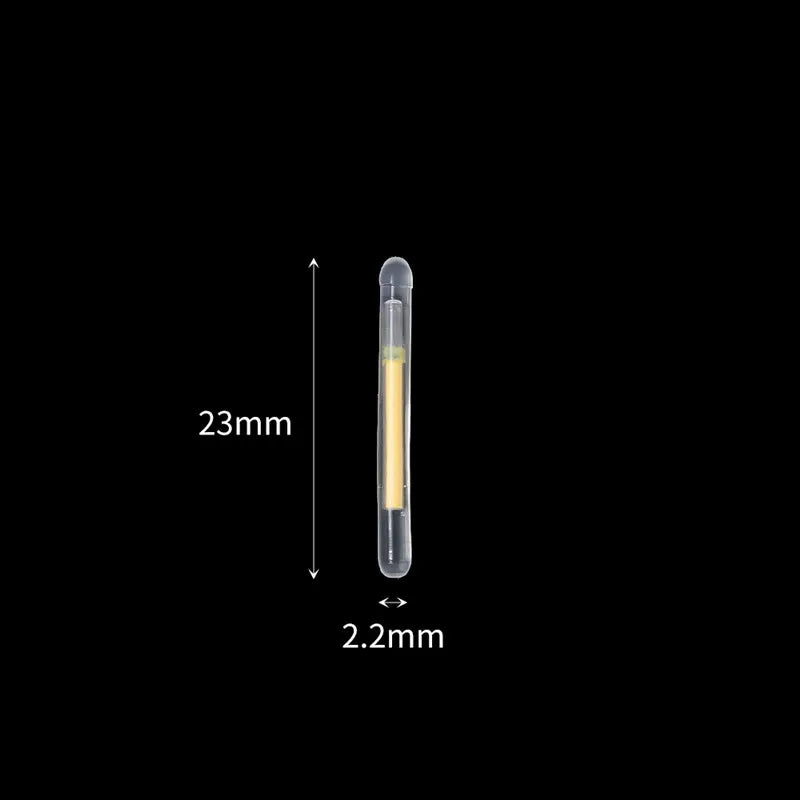 50 Stück fluoreszierende Angelrutenlichter für Nachtangeln