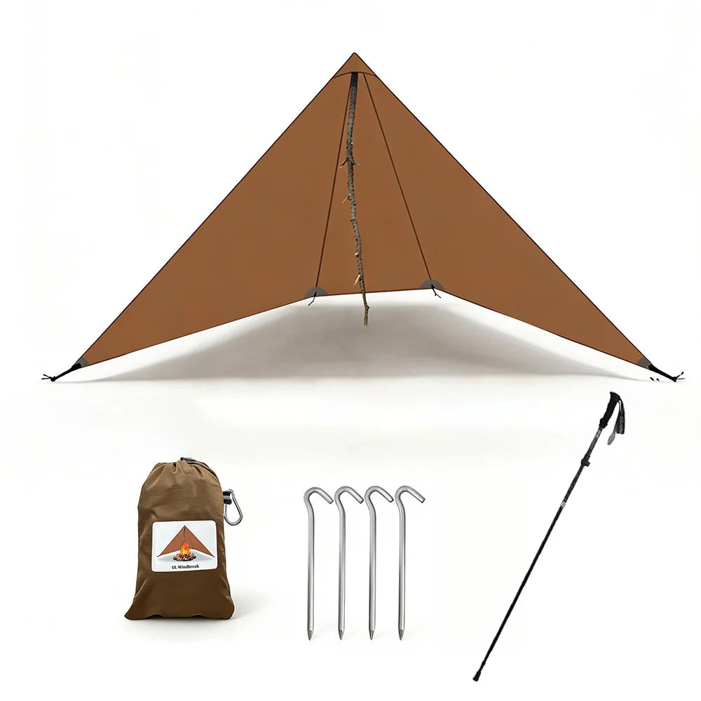 Ultraleichter Camping Windschutz 20D Nylon 210g
