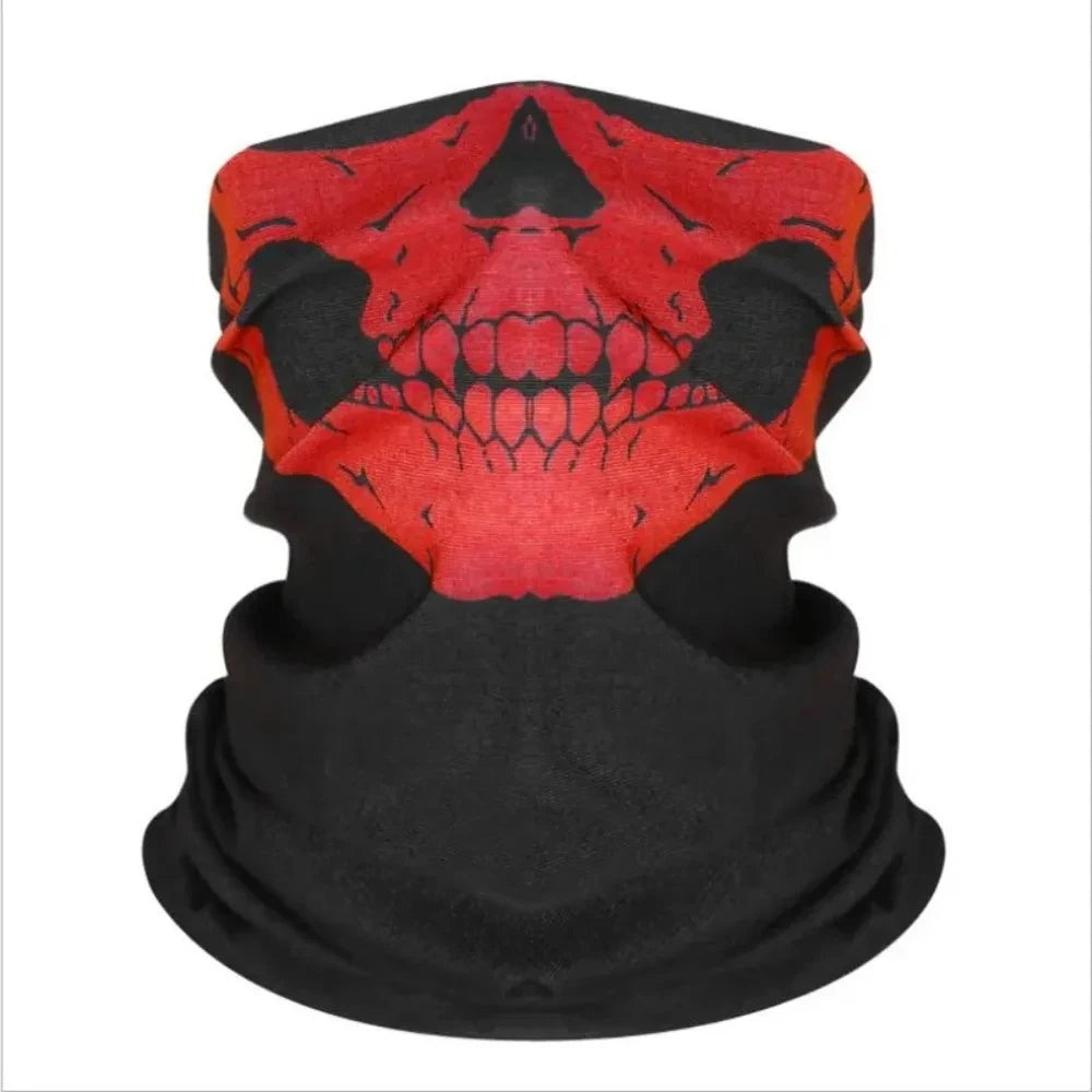 Skull Bandana Neck Gaiter für Outdoor-Aktivitäten