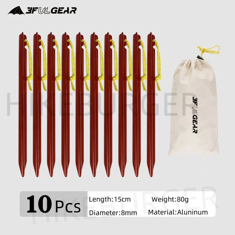 Ultraleichte Aluminium Zeltspitzen 15.5cm/20cm für Camping