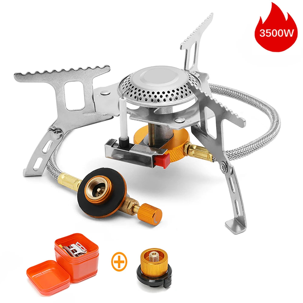 Camping Windproof Gas Stove 3500W – Tragbarer Kocher
