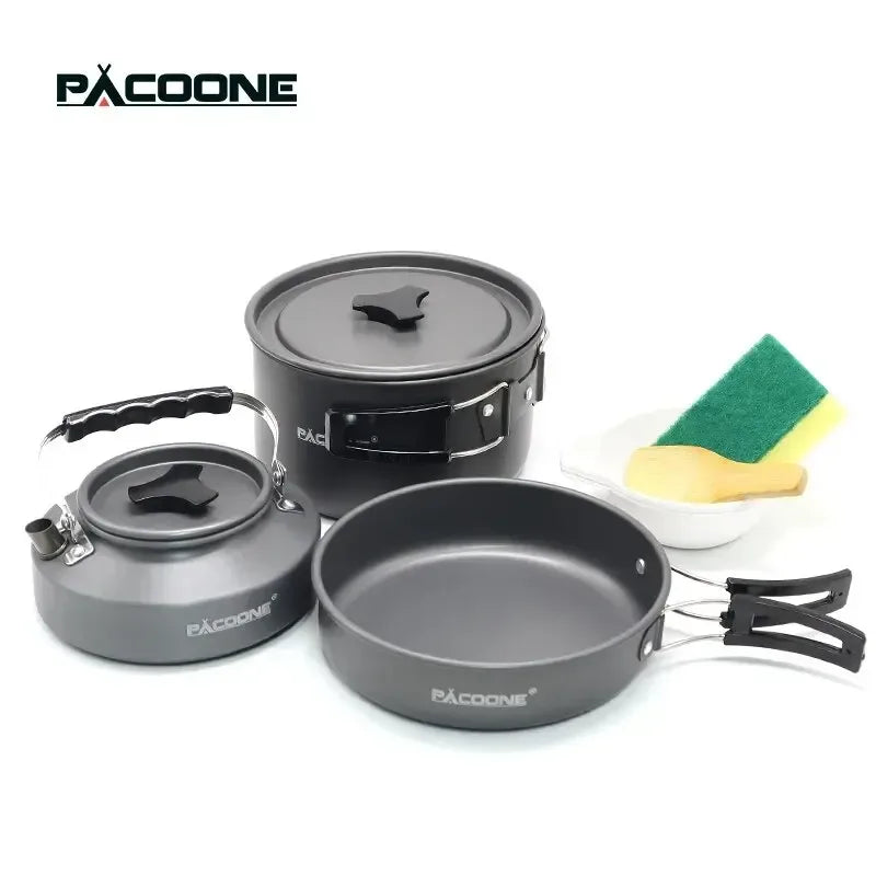Tragbar Camping-Kochset aus Metall – clever-campen Camping & Outdoor Schweiz