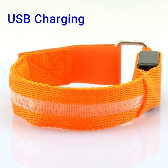 LED Sicherheitsarmband USB wiederaufladbar für Outdoor-Sport