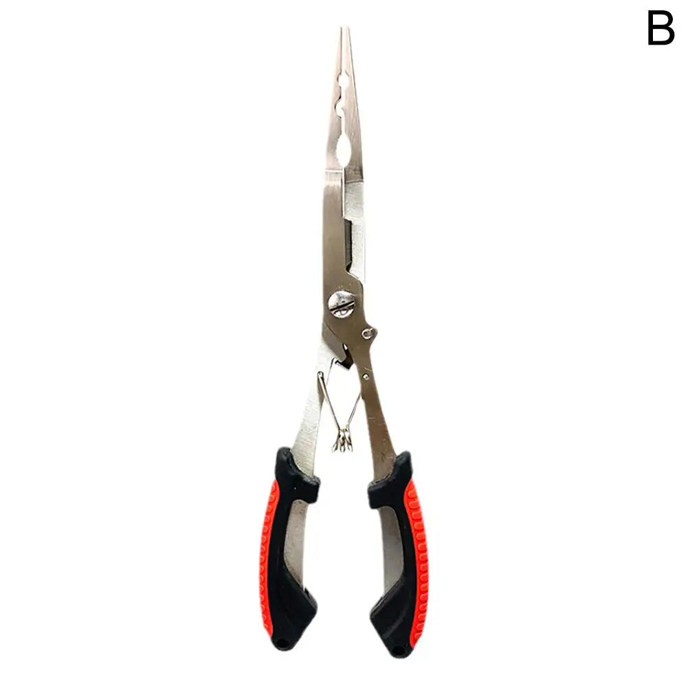 Edelstahl Angelzange mit langem Hals