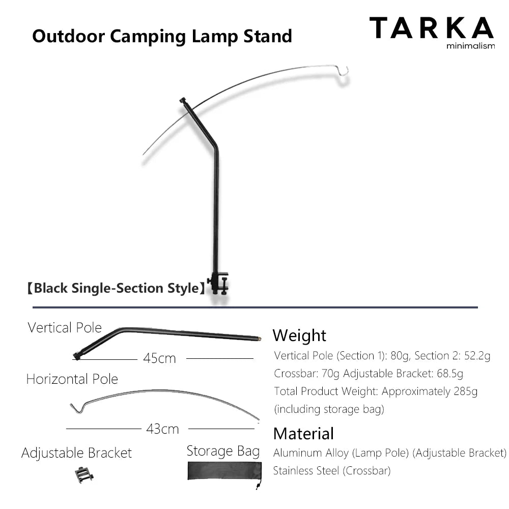 Verstellbarer Campinglicht-Halter für optimale Beleuchtung