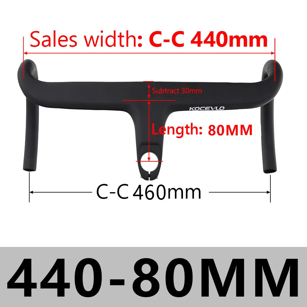 KOCEVLO X01 Carbon Fahrradlenker mit Spacer für 28.6mm