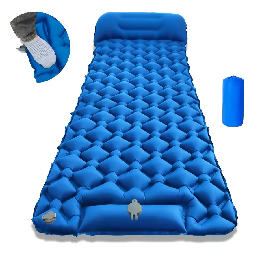Ultraleichte Isomatte mit Kissen für Camping und Reisen