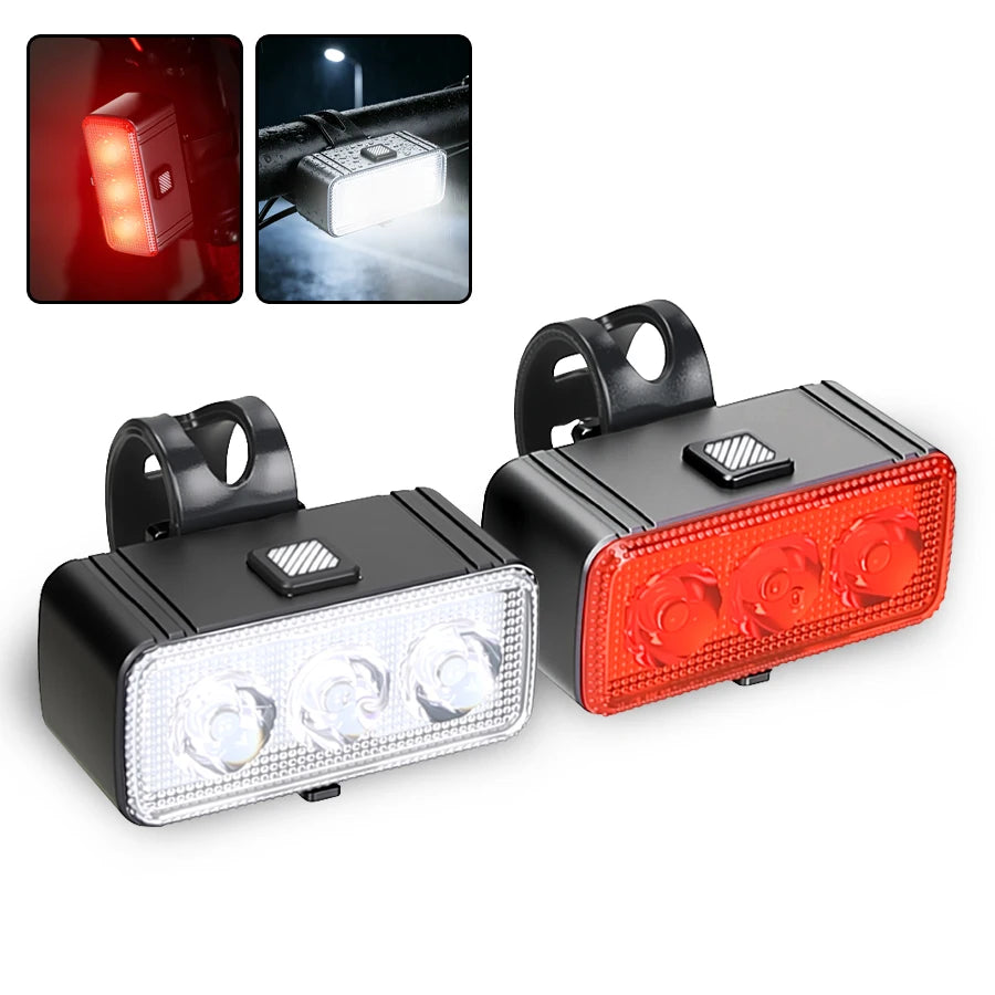 Wiederaufladbare Fahrradlicht-Set mit LED und USB-C