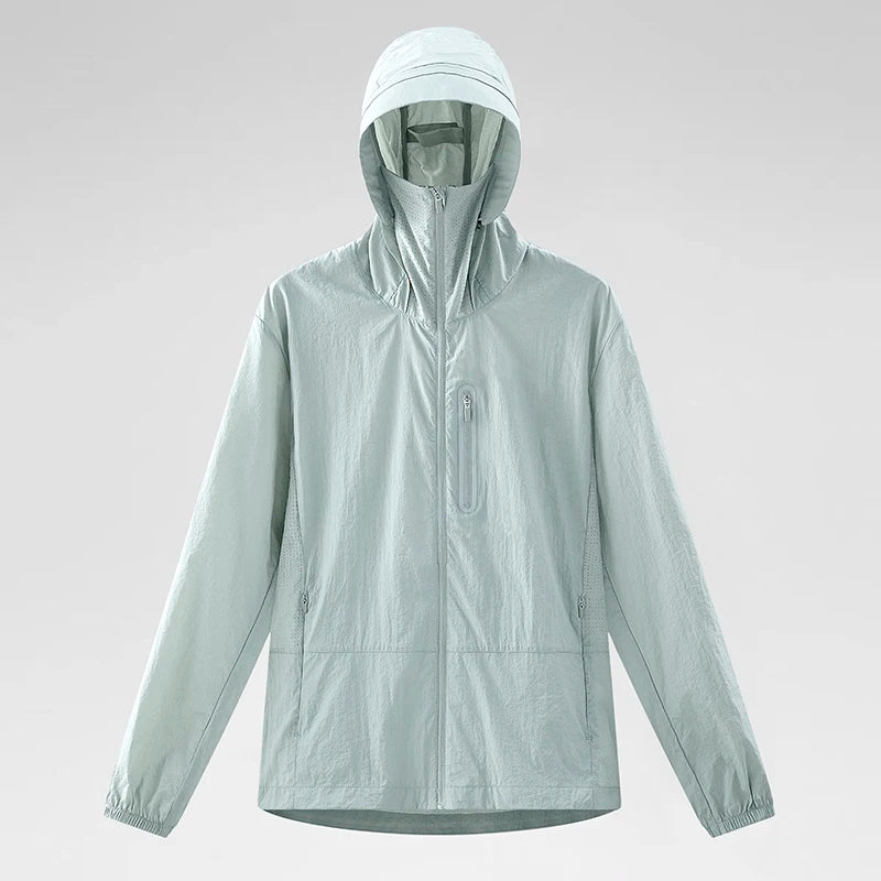 Wasserdichte UV-Schutzjacke mit UPF 50+ für Outdoor
