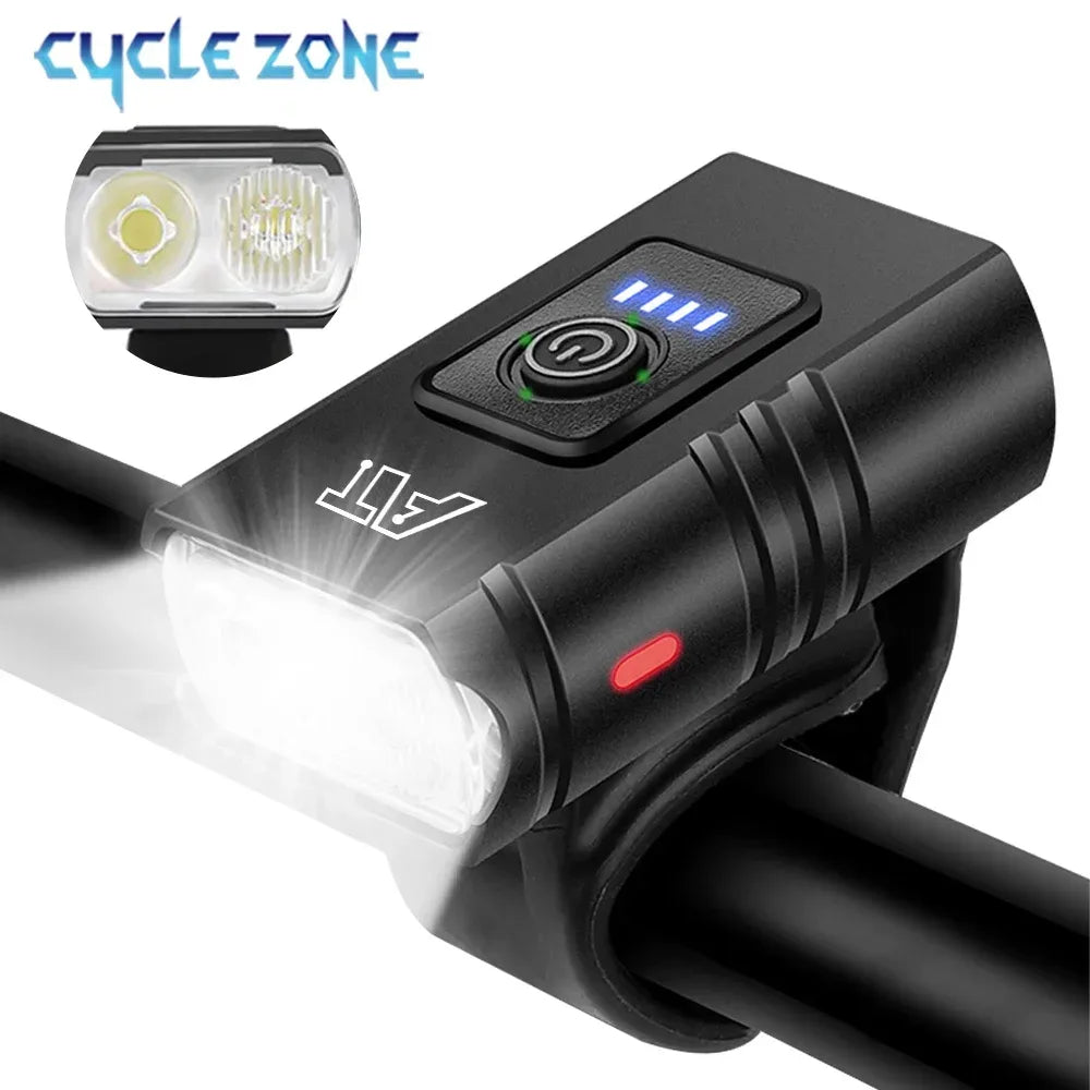 T6 LED Fahrradlampe Typ-C wiederaufladbar wasserdicht – clever-campen Camping & Outdoor Schweiz
