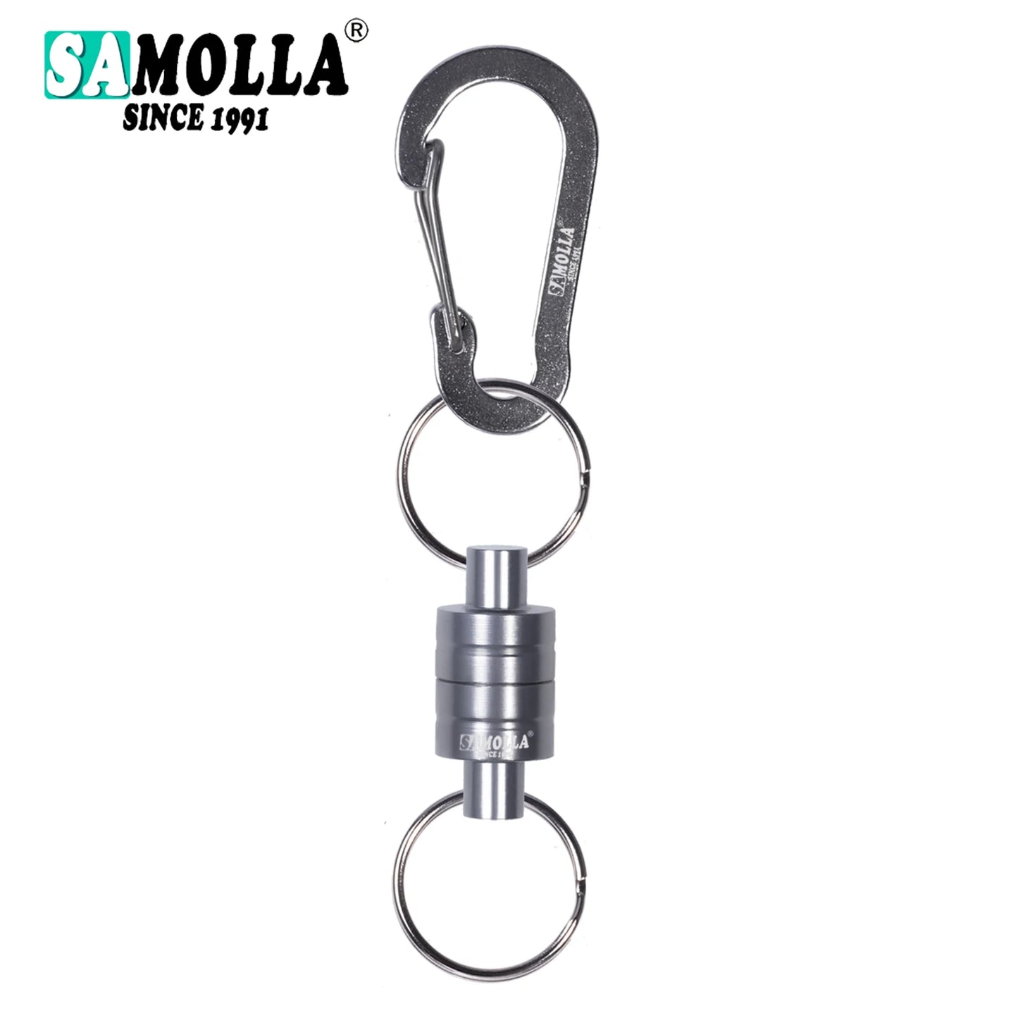 Magnetischer Netzhalter mit Spiralkabel für Angler