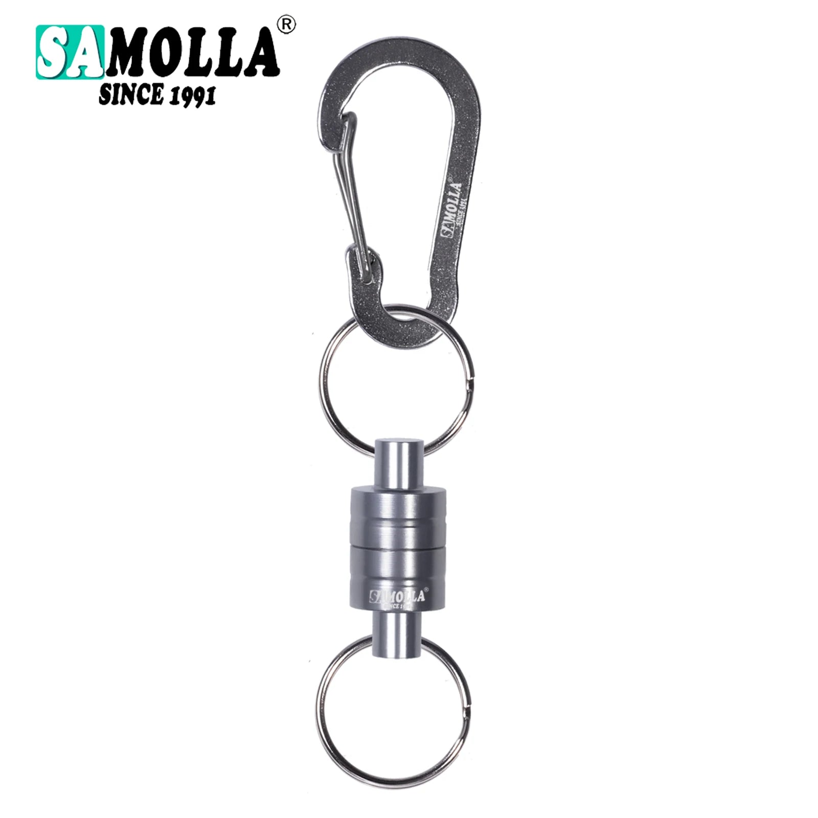 Magnetischer Netzhalter mit Spiralkabel für Angler