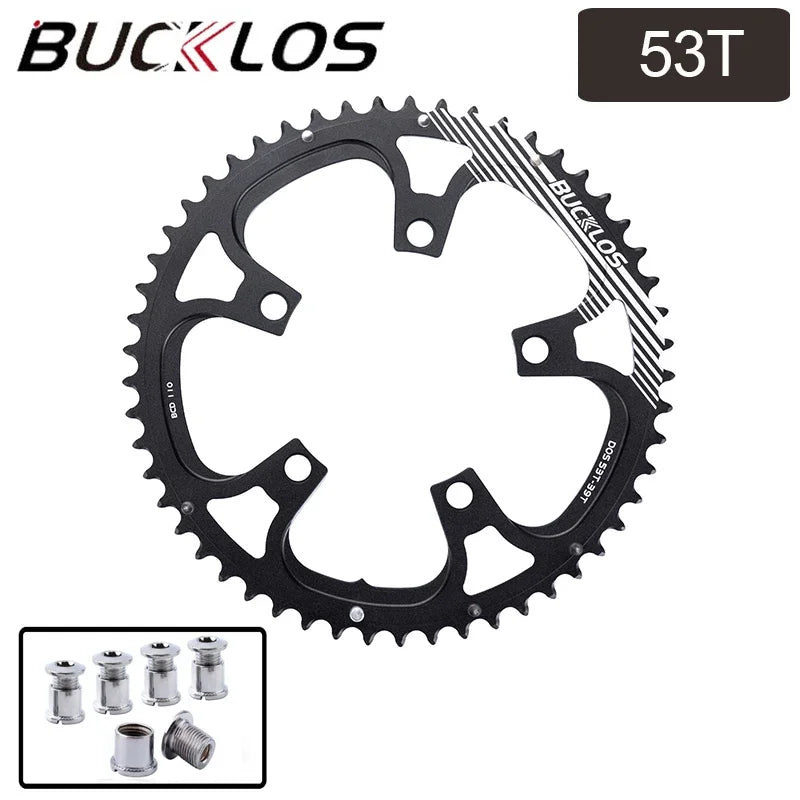 BUCKLOS Kettenblatt 110 BCD für Rennrad 34/36/39/50/52/53T