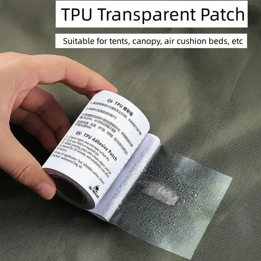 TPU Transparent Reparatur Patch für Zelte – clever-campen Camping & Outdoor Schweiz