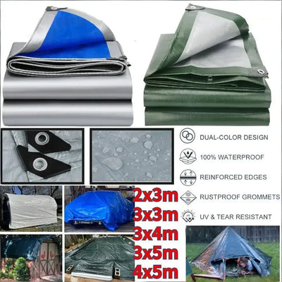 Wasserdichtes PE Tarp Sonnensegel für Camping & Garten – clever-campen Camping & Outdoor Schweiz