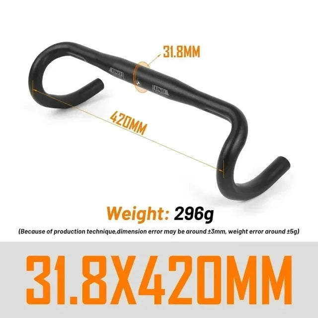 UNO UltraLight Rennradlenker 25.4/31.8MM 360-460MM Aluminium
