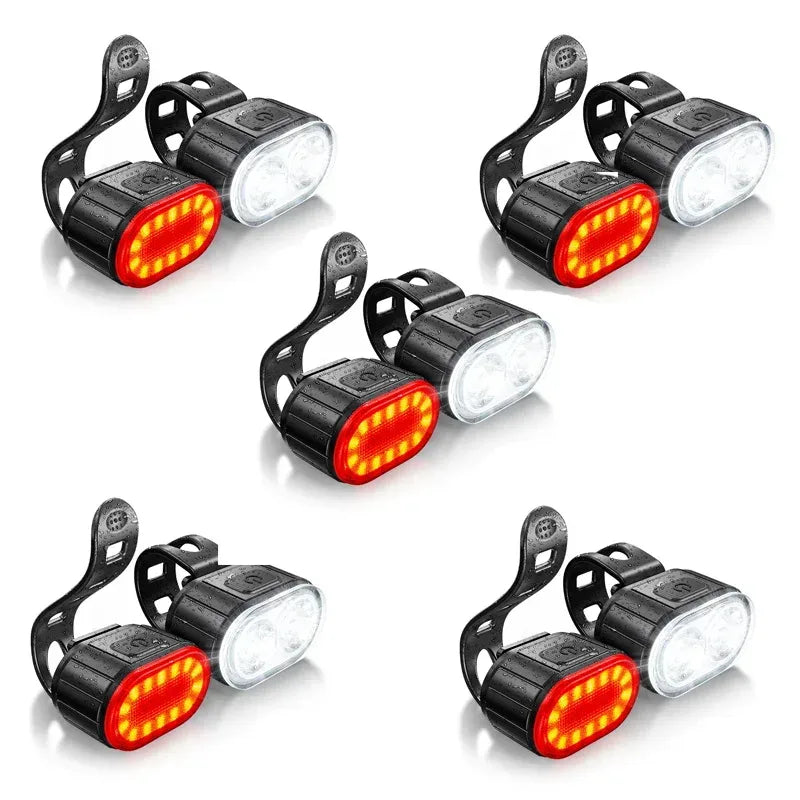 Wiederaufladbare Fahrradlichter Set für Vorder – clever-campen Camping & Outdoor Schweiz