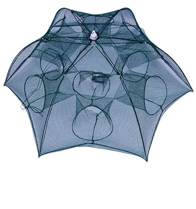 Portables Fischnetz mit 8 Lochern aus Nylon