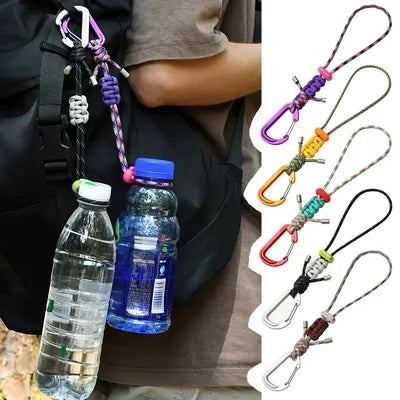 Multifunktionale Paracord Trinkflaschen Halterung – clever-campen Camping & Outdoor Schweiz