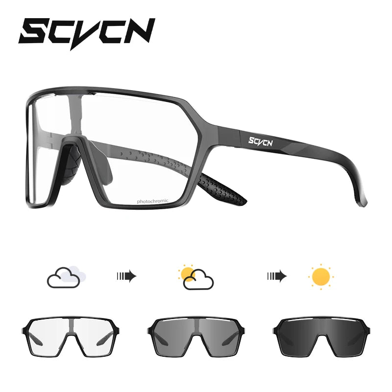 SCVCN Photochromic Wander-Sonnenbrillen für Outdoor-Sport