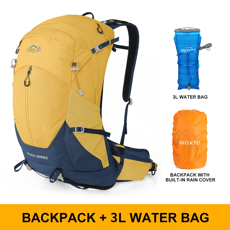 Wasserdichter Rucksack für Wanderungen mit Regenhülle