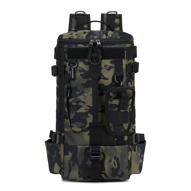 Taktischer Angelrucksack mit Rutenhaltern