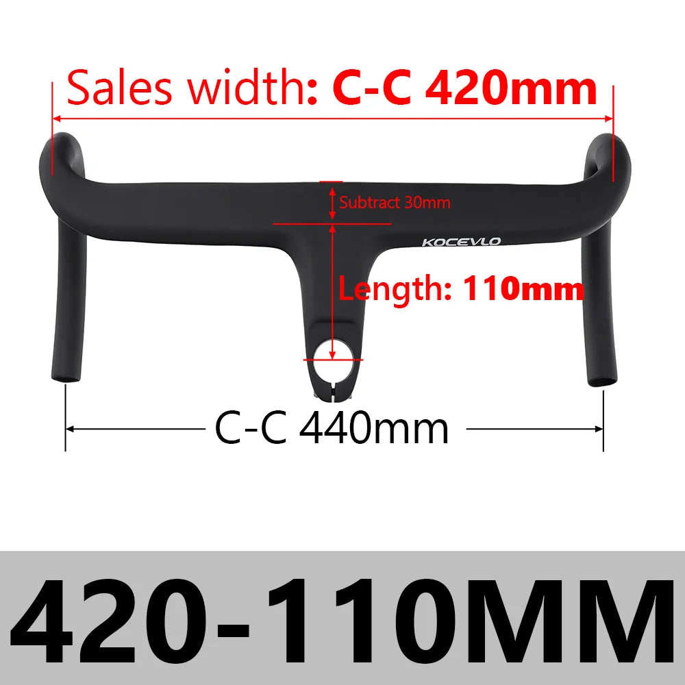 KOCEVLO X01 Carbon Fahrradlenker mit Spacer für 28.6mm