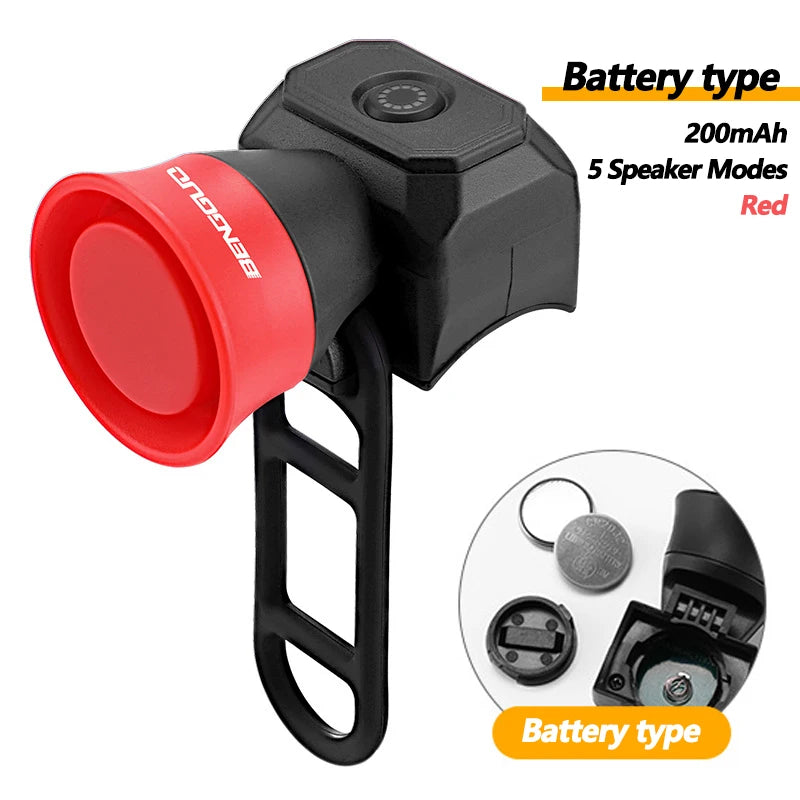 5-Modi Fahrradklingel Mountain Bike Mini Batterie