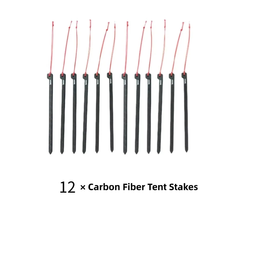 Ultraleichte Carbon Zeltpflöcke 12cm für Camping