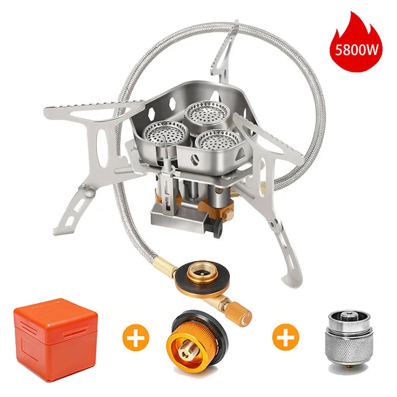 Camping Windproof Gas Stove 3500W – Tragbarer Kocher
