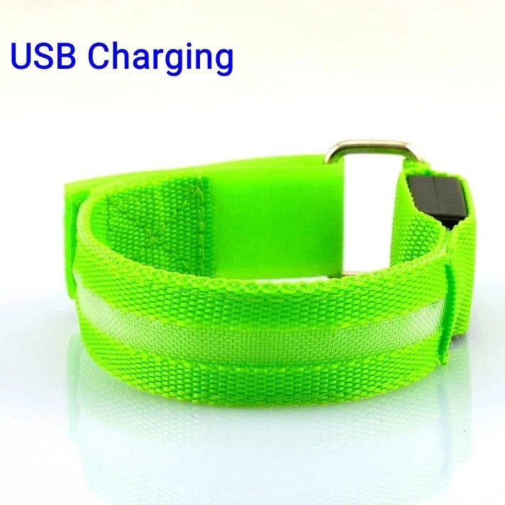 LED Sicherheitsarmband USB wiederaufladbar für Outdoor-Sport