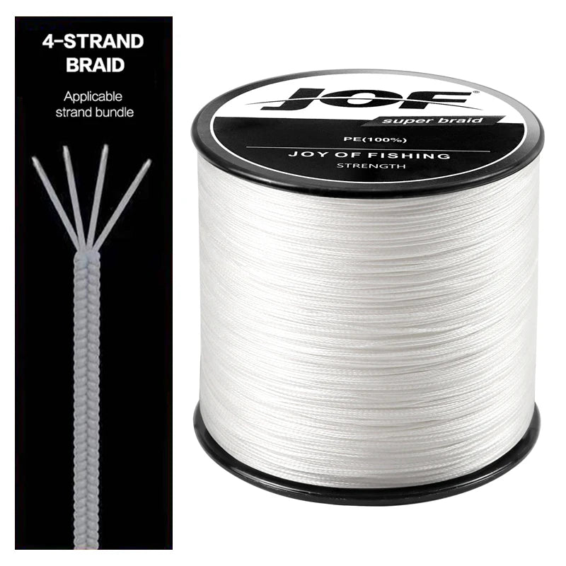 JOF 4-Strang Geflochtene Angelschnur 300M 10-82LB