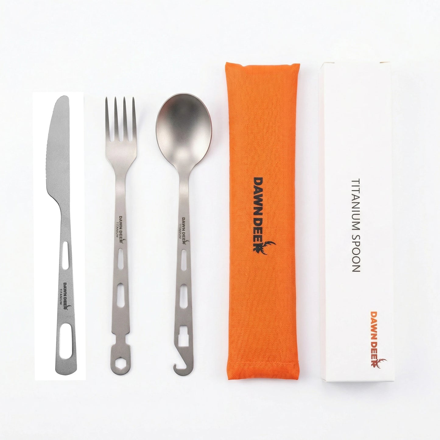 3-in-1 Titan Besteckset – ultraleicht und multifunktional