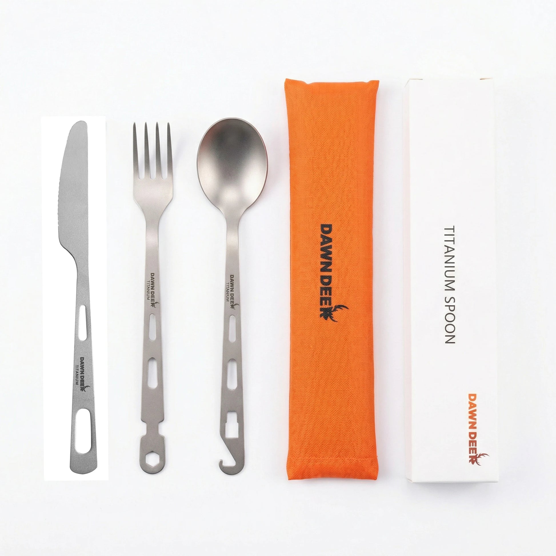 3-in-1 Titan Besteckset – ultraleicht und multifunktional