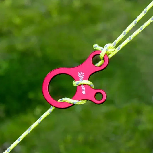 Camping Zelt Zubehör: Schnurspanner mit Karabiner – clever-campen Camping & Outdoor Schweiz