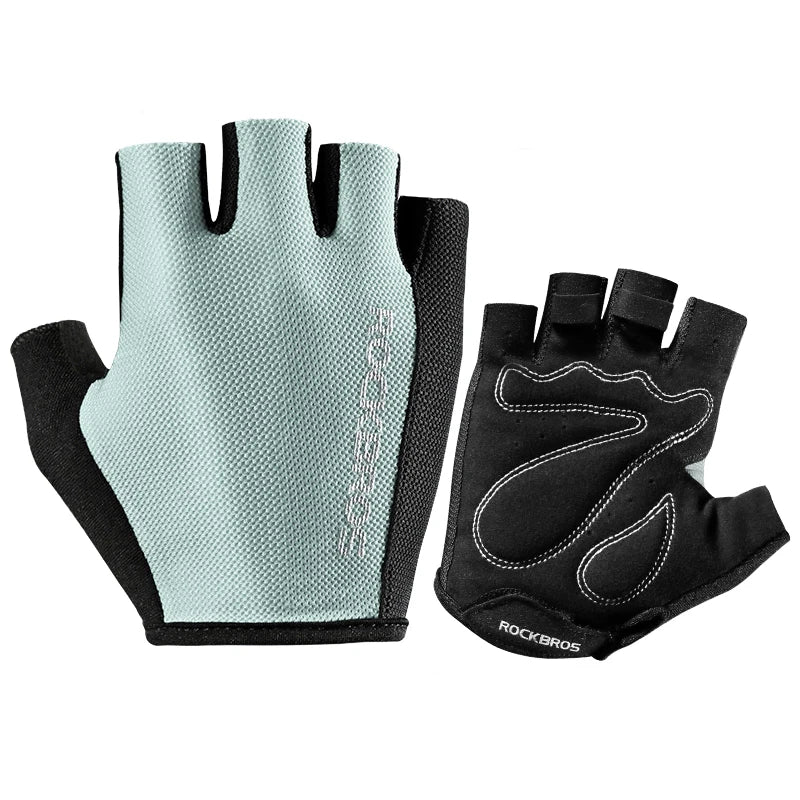 ROCKBROS Fahrradhandschuhe Halbfinger Atmungsaktiv