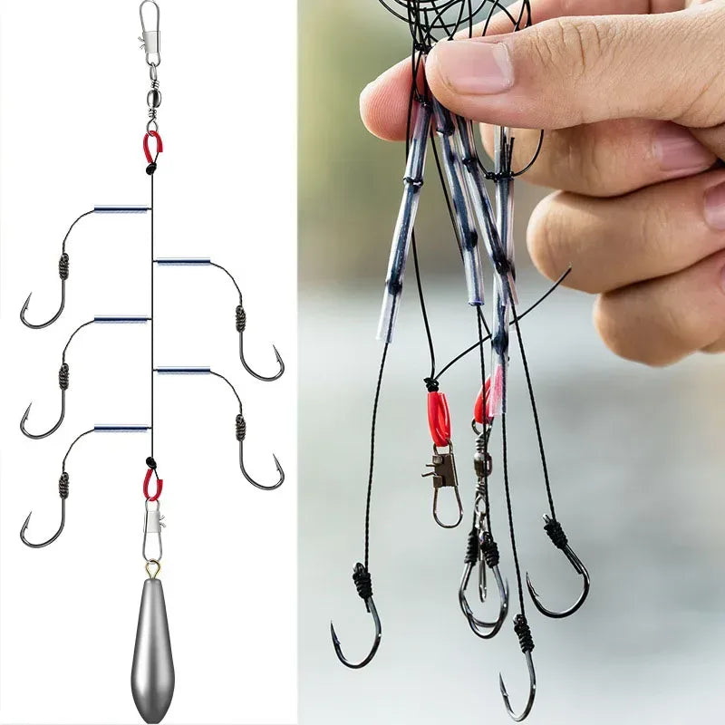 Angeln String Haken mit 5 Haken und Anti-Wickel-Design – clever-campen Camping & Outdoor Schweiz