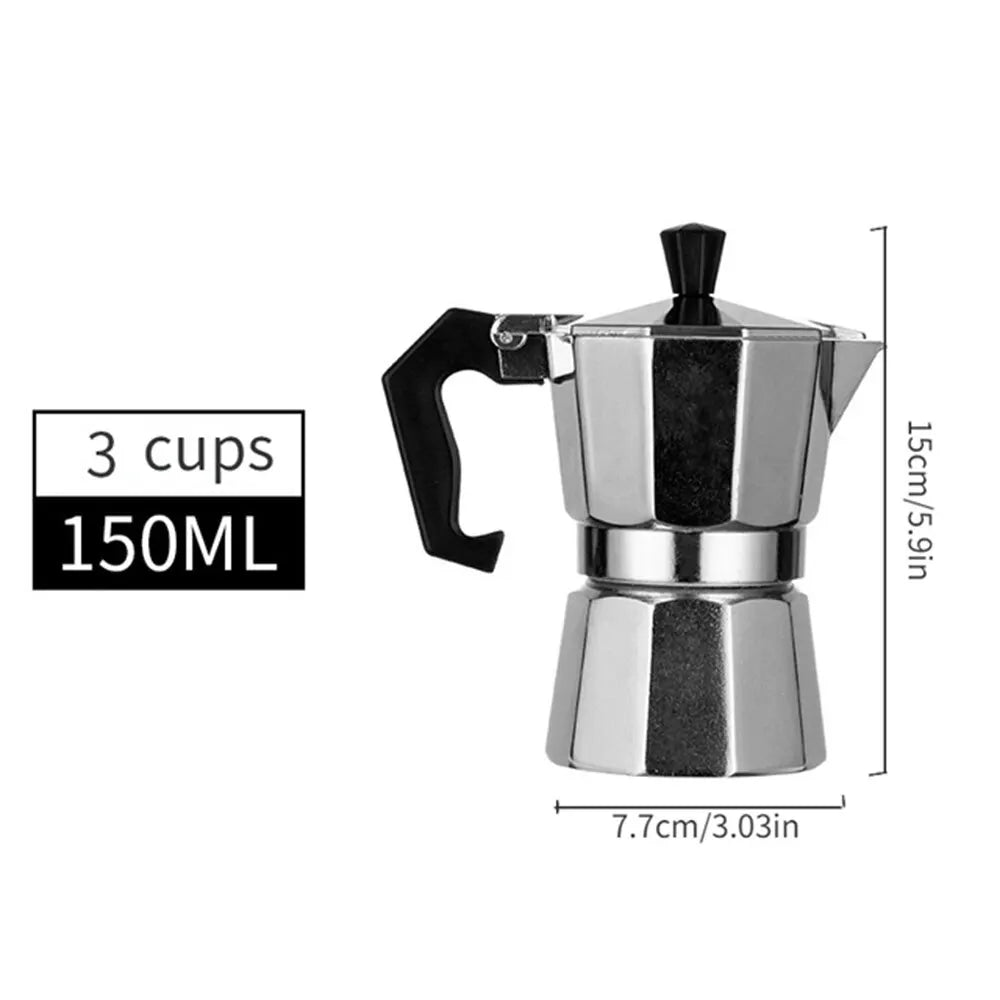 Aluminium Moka Kaffeekanne für Camping und Outdoor