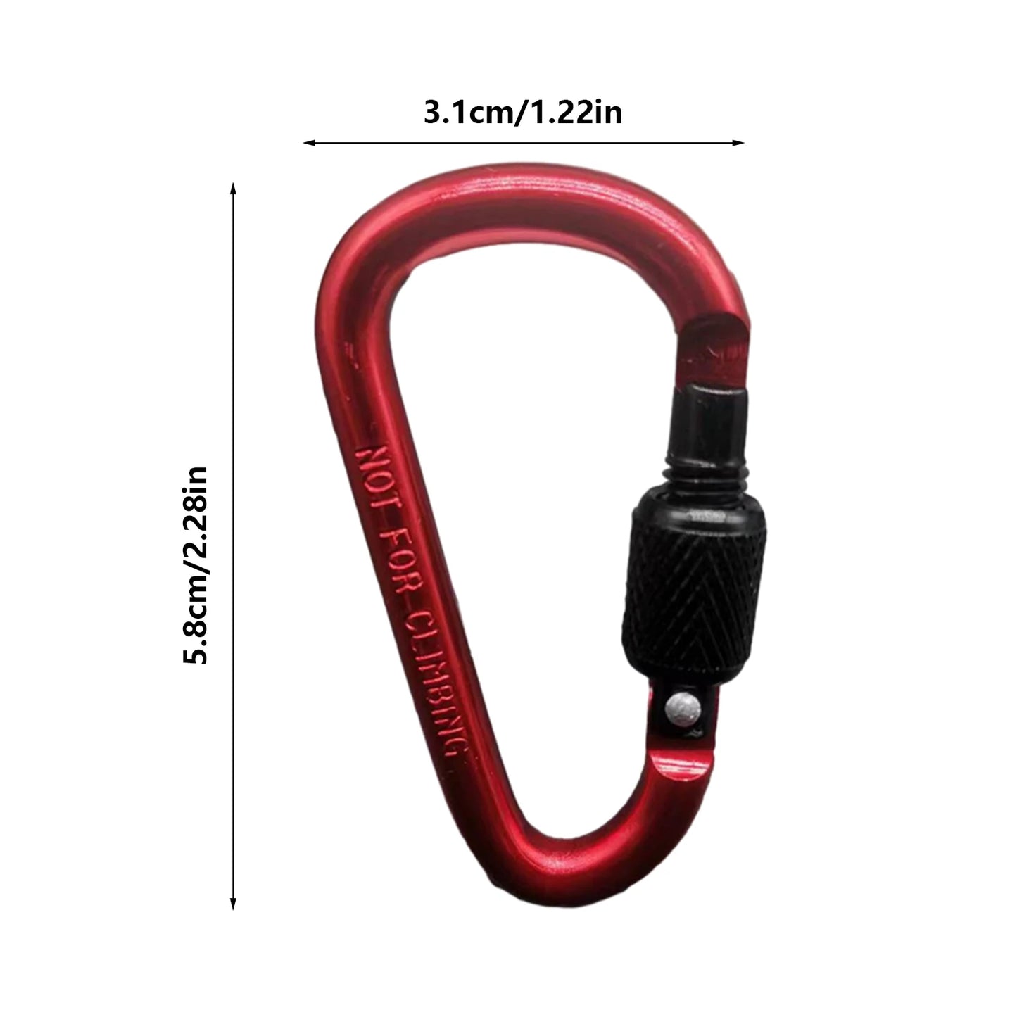Doppelter Clip Karabiner Outdoor Haken für Rucksack